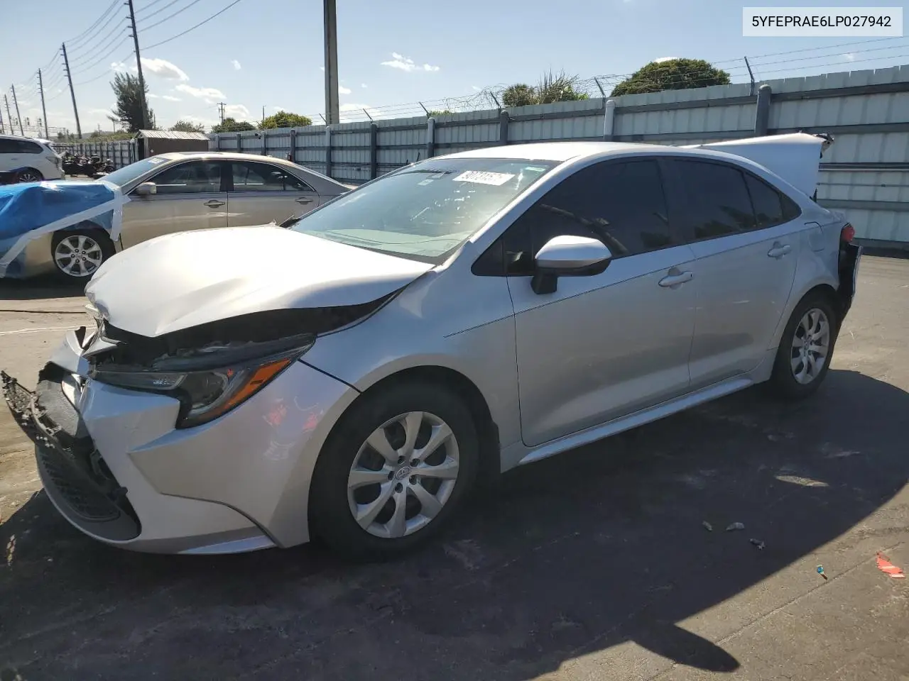 5YFEPRAE6LP027942 2020 Toyota Corolla Le