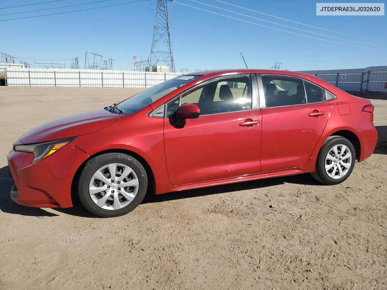 JTDEPRAE3LJ032620 2020 Toyota Corolla Le
