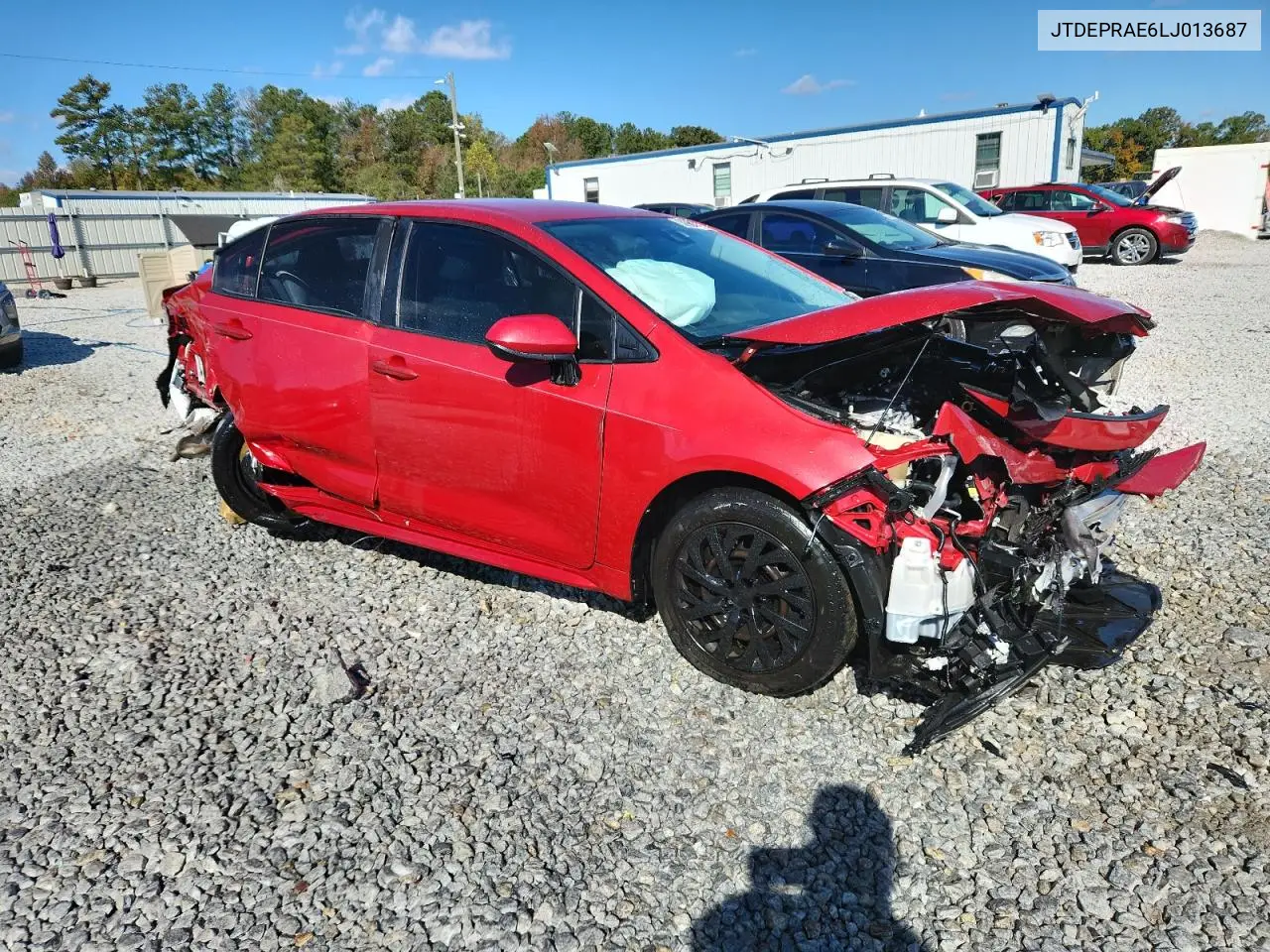 JTDEPRAE6LJ013687 2020 Toyota Corolla Le