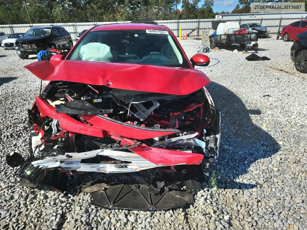 JTDEPRAE6LJ013687 2020 Toyota Corolla Le