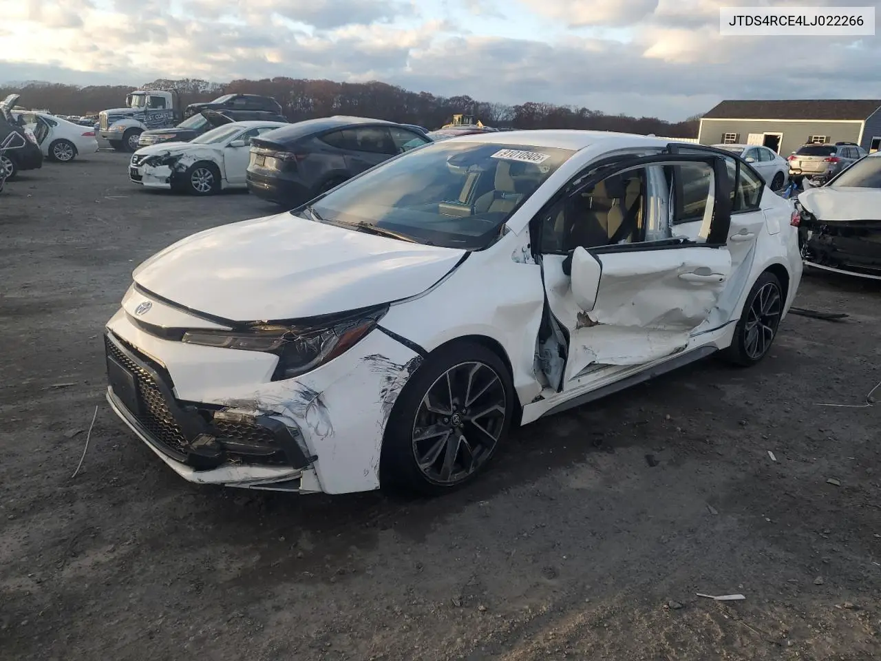 JTDS4RCE4LJ022266 2020 Toyota Corolla Se