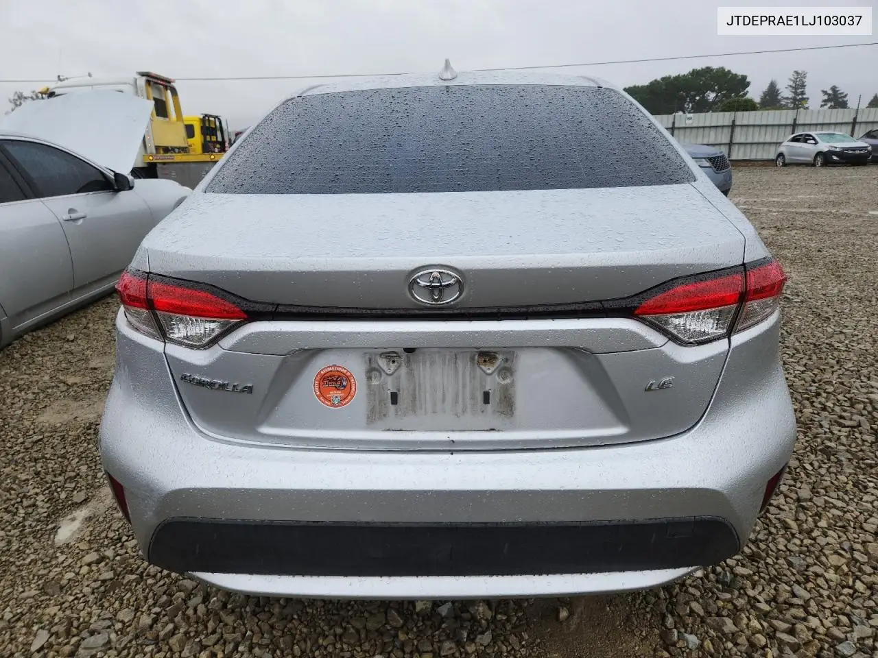 JTDEPRAE1LJ103037 2020 Toyota Corolla Le