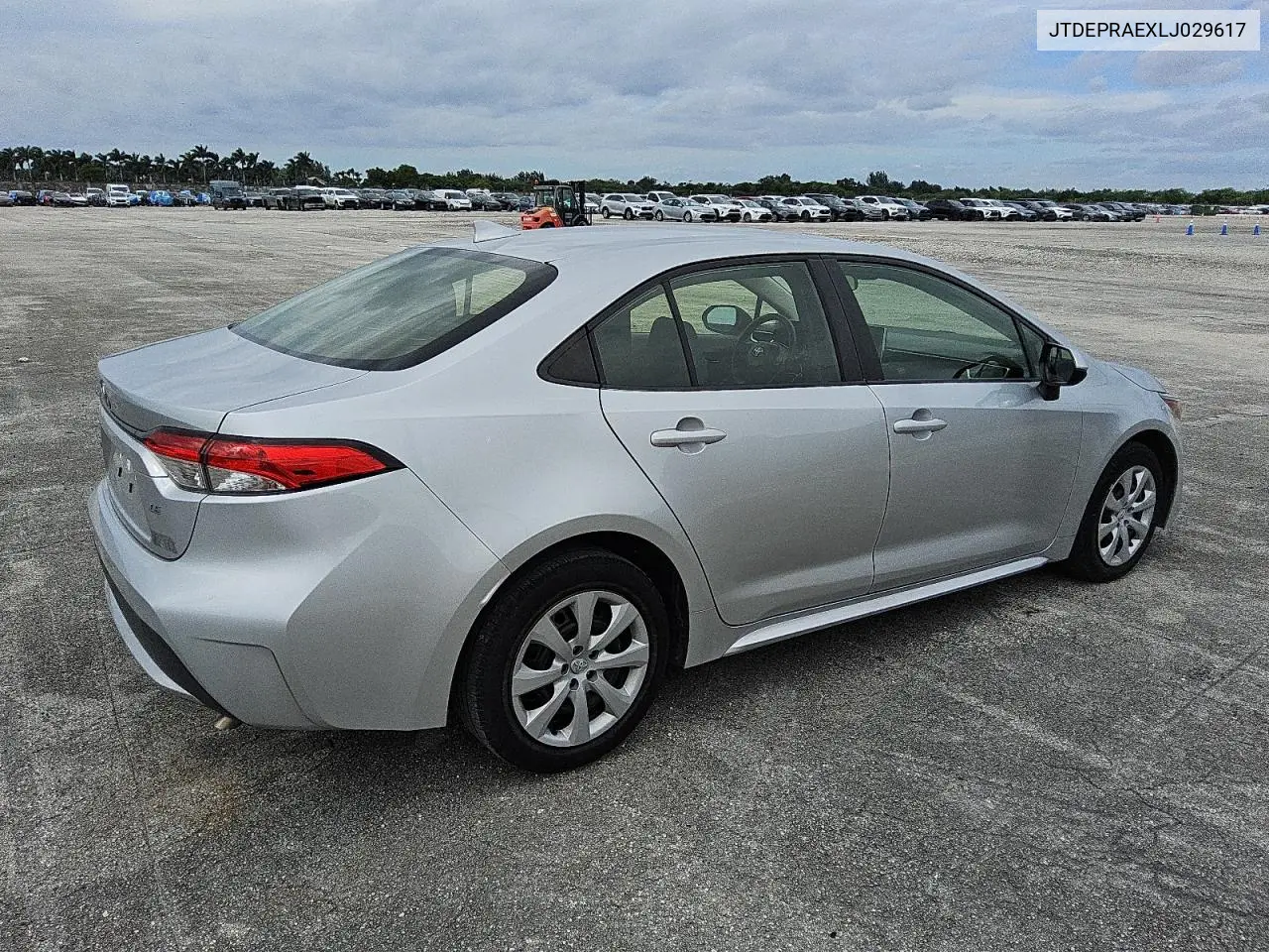 JTDEPRAEXLJ029617 2020 Toyota Corolla Le