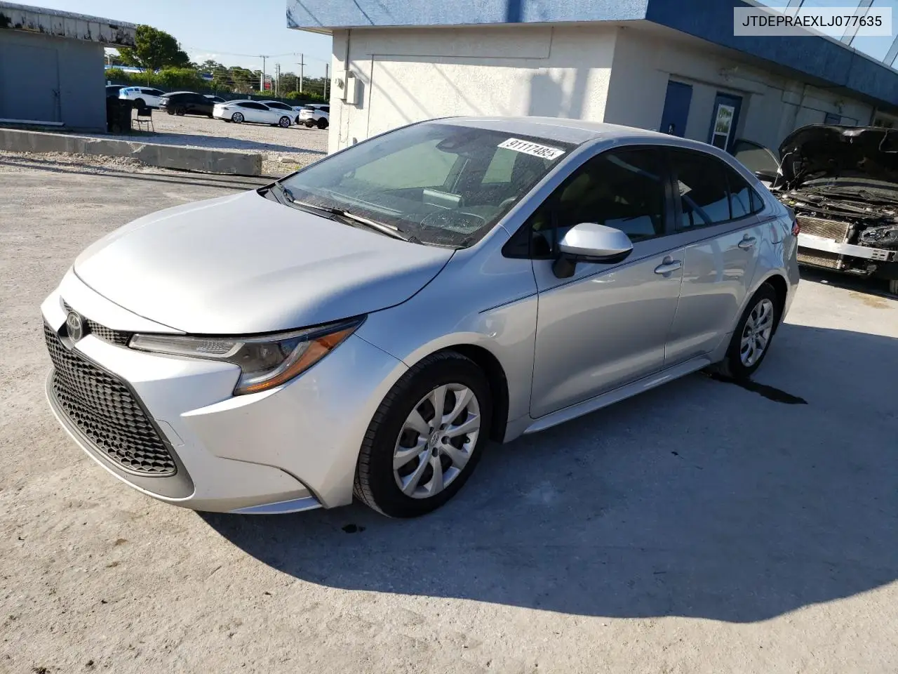 JTDEPRAEXLJ077635 2020 Toyota Corolla Le