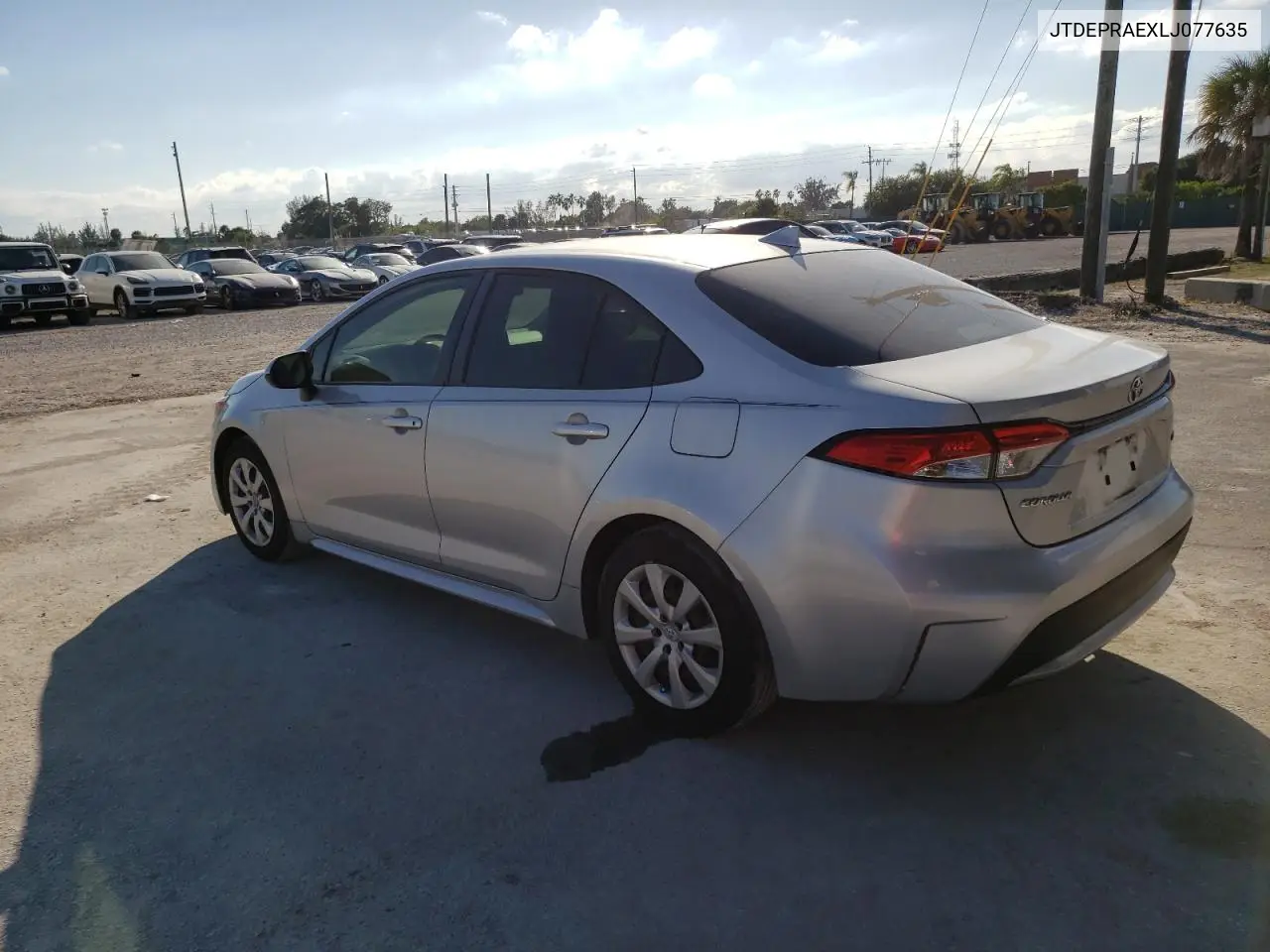 JTDEPRAEXLJ077635 2020 Toyota Corolla Le