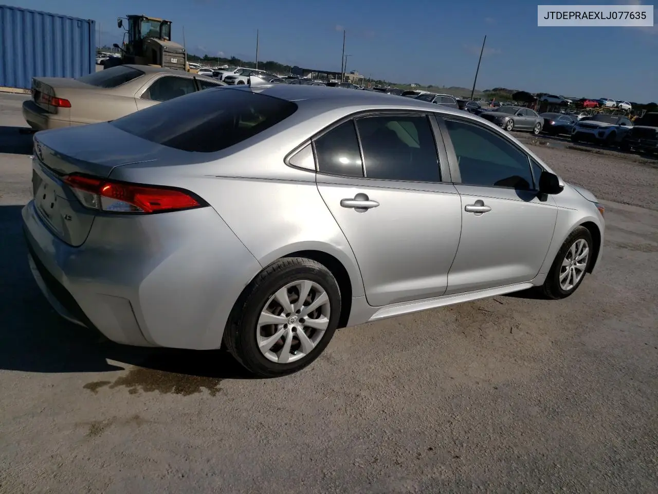 JTDEPRAEXLJ077635 2020 Toyota Corolla Le