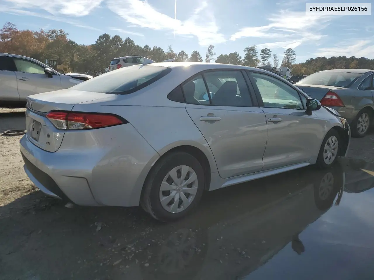 5YFDPRAE8LP026156 2020 Toyota Corolla L