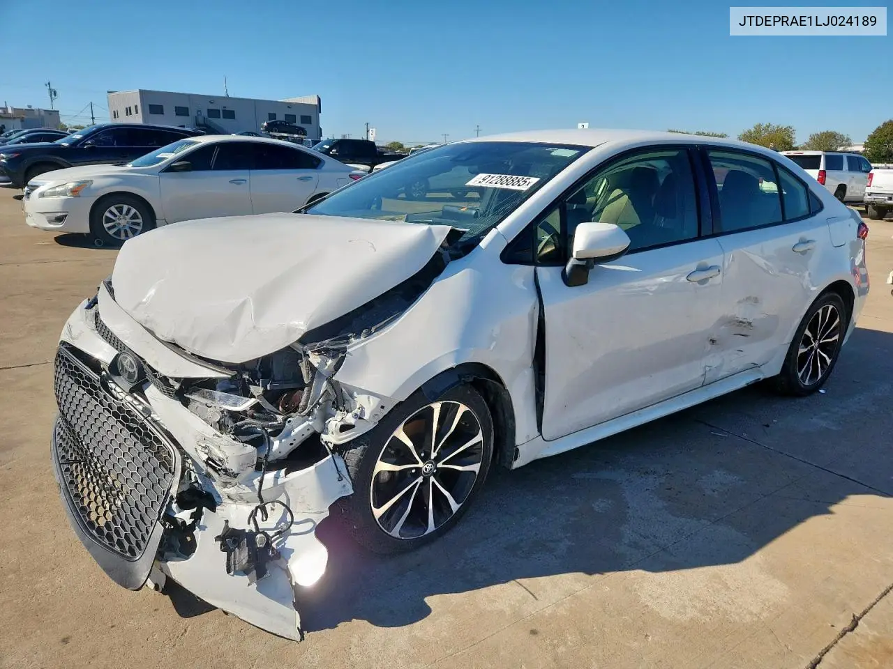 JTDEPRAE1LJ024189 2020 Toyota Corolla Le