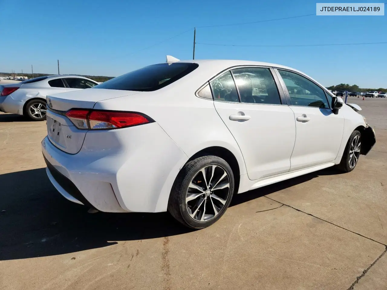 JTDEPRAE1LJ024189 2020 Toyota Corolla Le