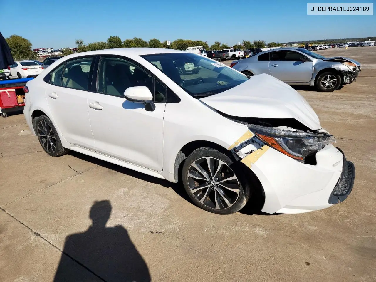 JTDEPRAE1LJ024189 2020 Toyota Corolla Le