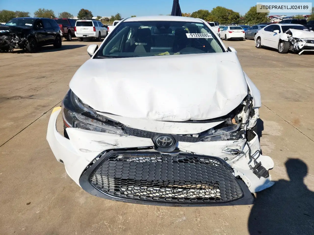 JTDEPRAE1LJ024189 2020 Toyota Corolla Le