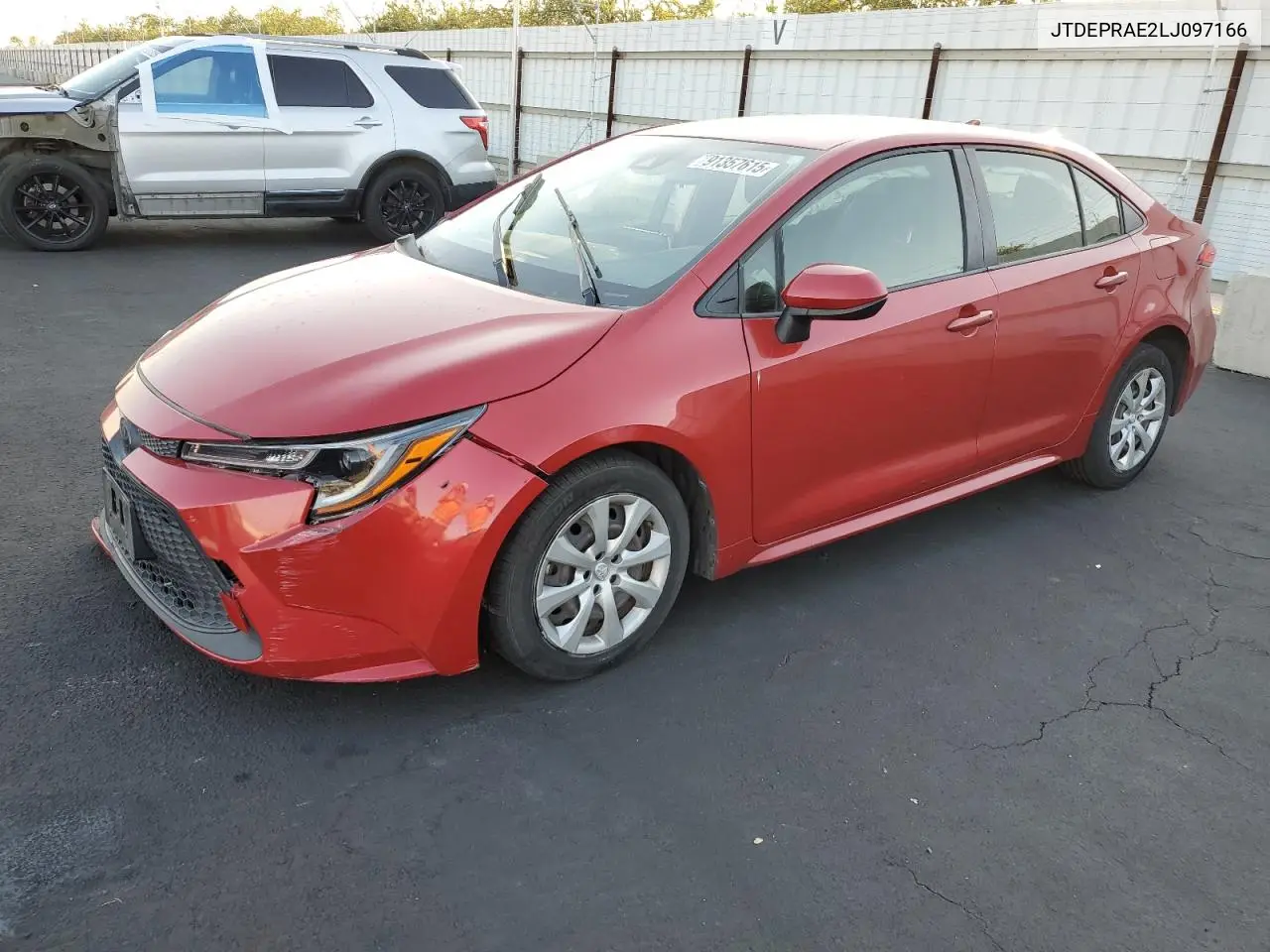 JTDEPRAE2LJ097166 2020 Toyota Corolla Le
