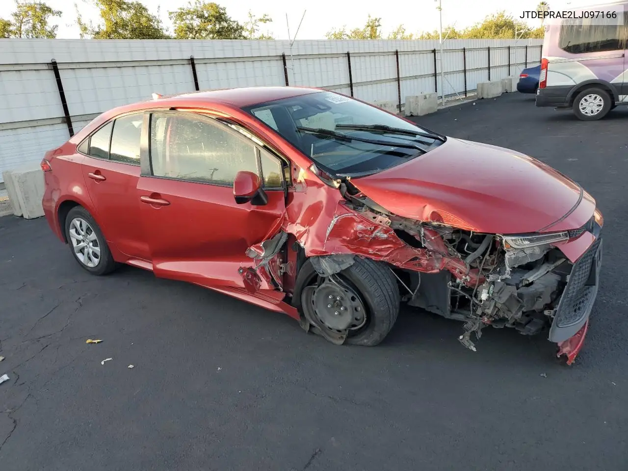 JTDEPRAE2LJ097166 2020 Toyota Corolla Le