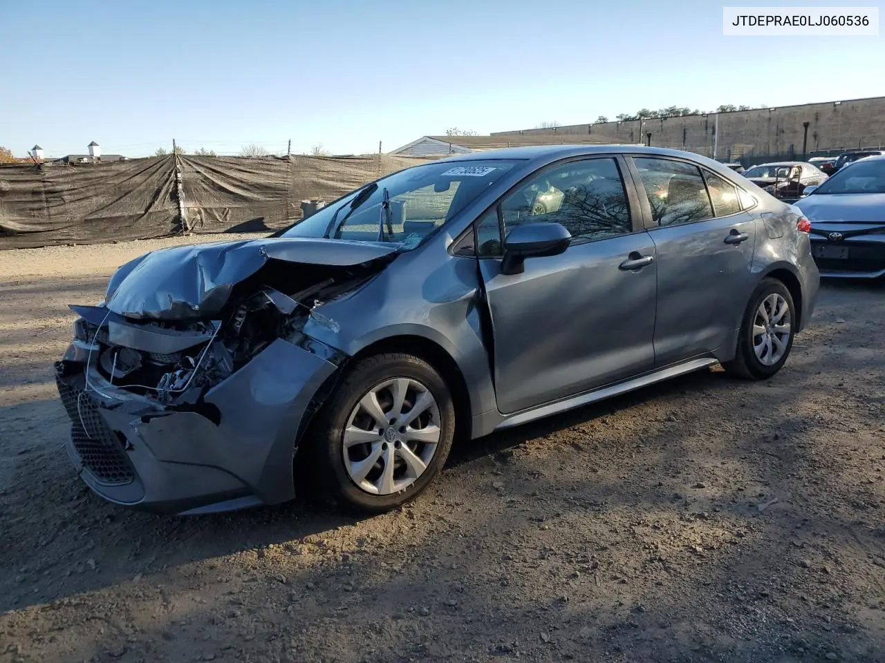 JTDEPRAE0LJ060536 2020 Toyota Corolla Le