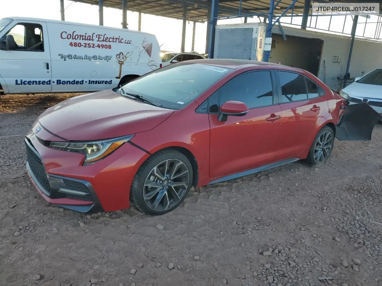 JTDP4RCE0LJ017247 2020 Toyota Corolla Se