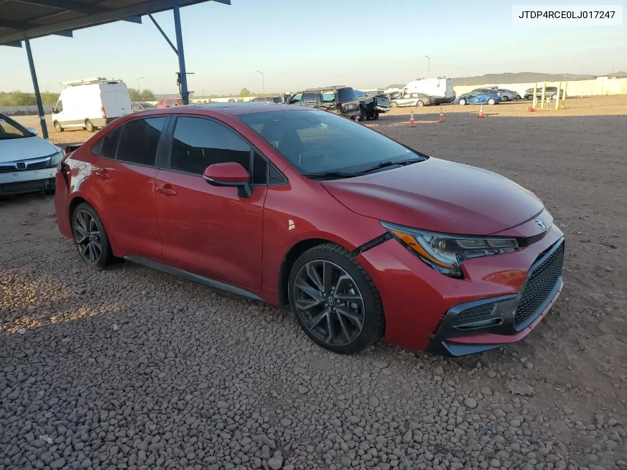 JTDP4RCE0LJ017247 2020 Toyota Corolla Se