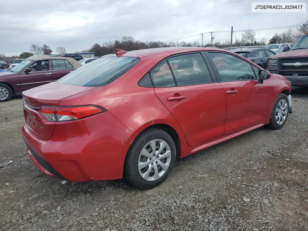 JTDEPRAE2LJ029417 2020 Toyota Corolla Le