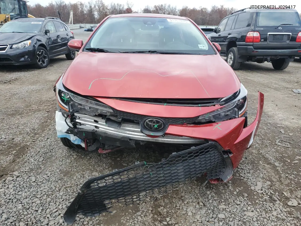 JTDEPRAE2LJ029417 2020 Toyota Corolla Le