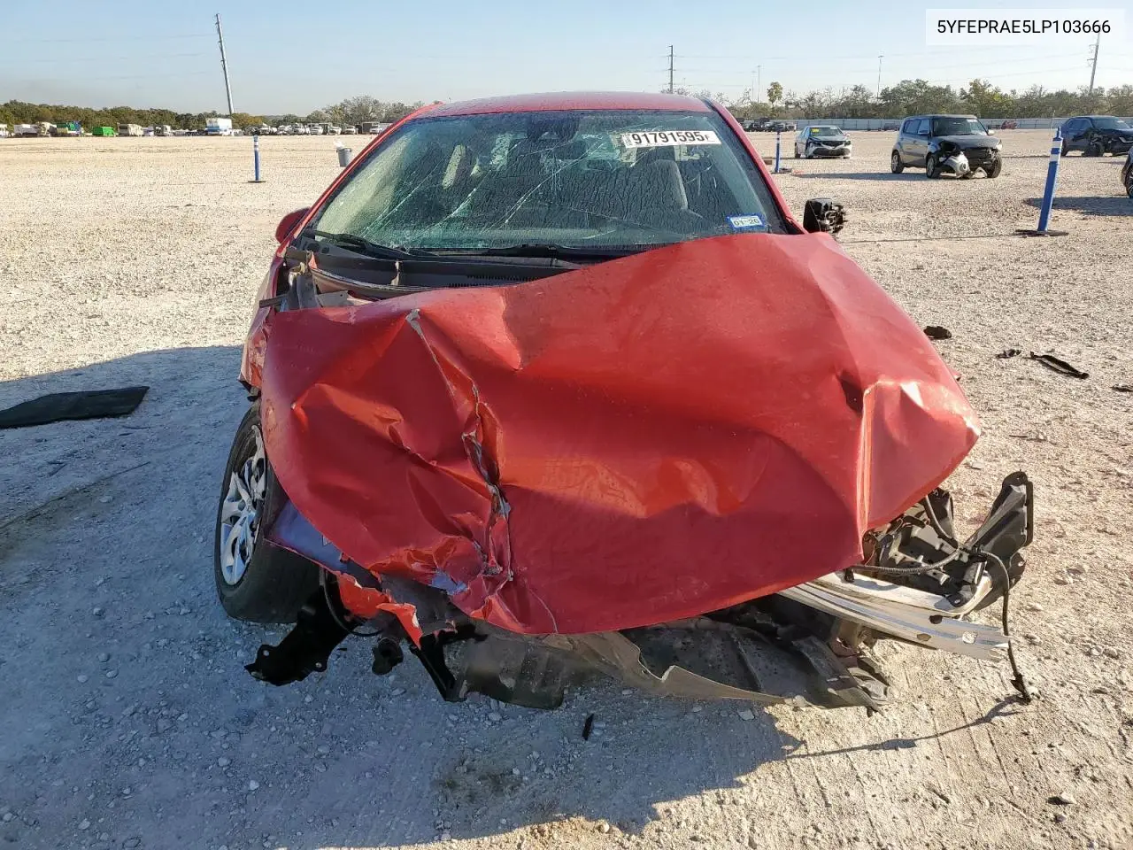 5YFEPRAE5LP103666 2020 Toyota Corolla Le