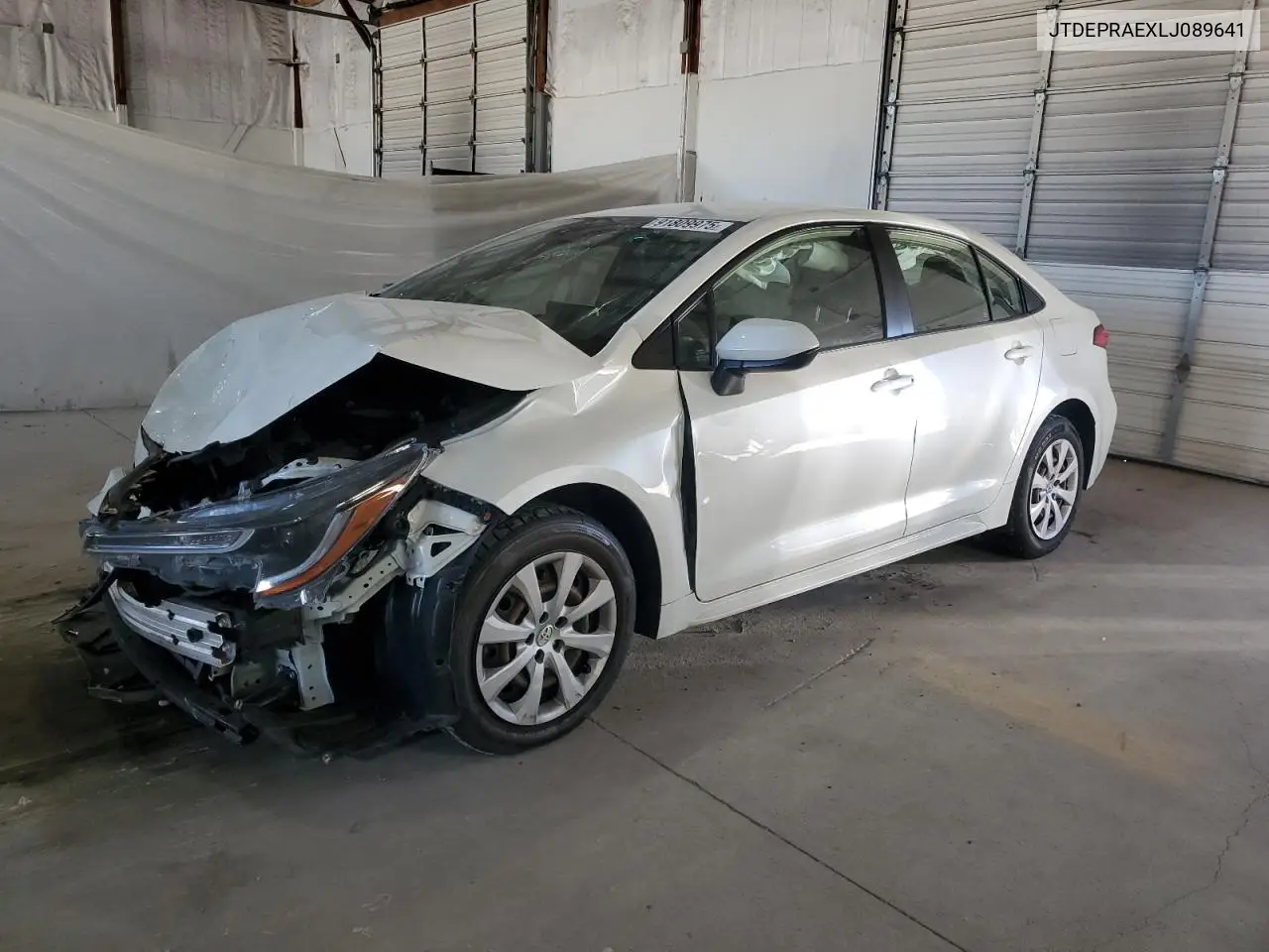 JTDEPRAEXLJ089641 2020 Toyota Corolla Le