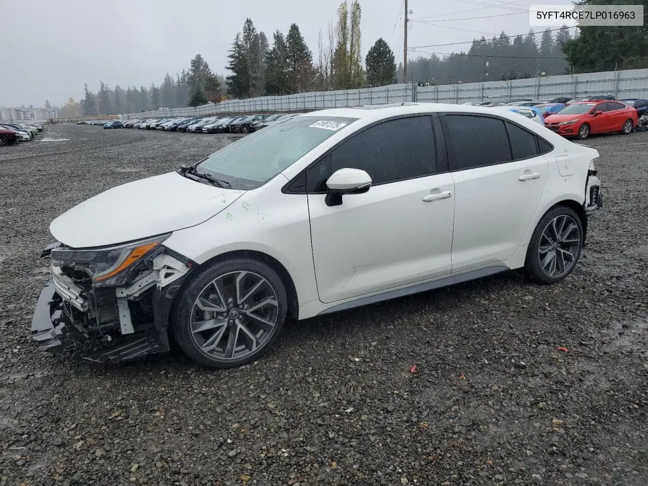 5YFT4RCE7LP016963 2020 Toyota Corolla Xse
