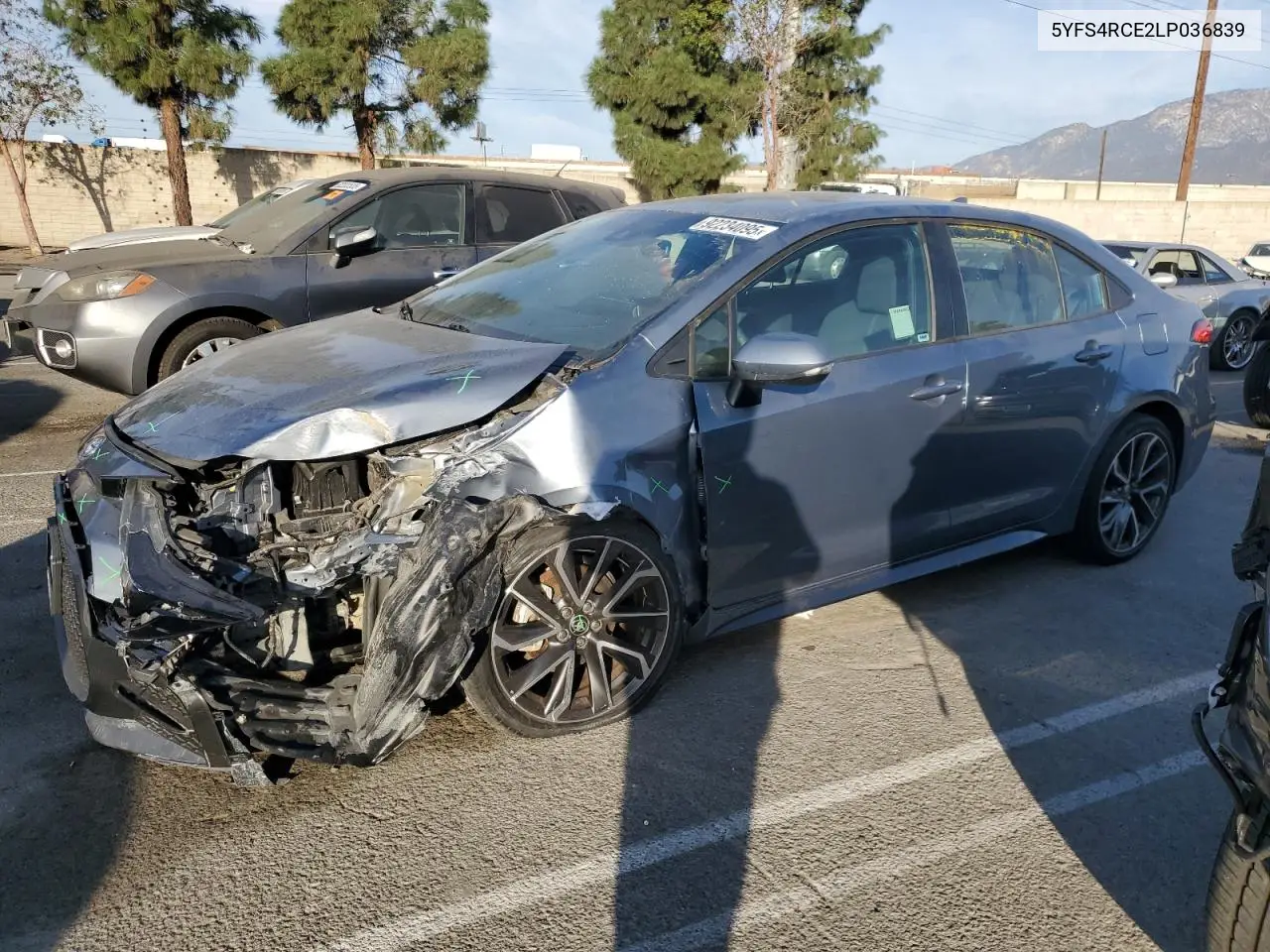 5YFS4RCE2LP036839 2020 Toyota Corolla Se
