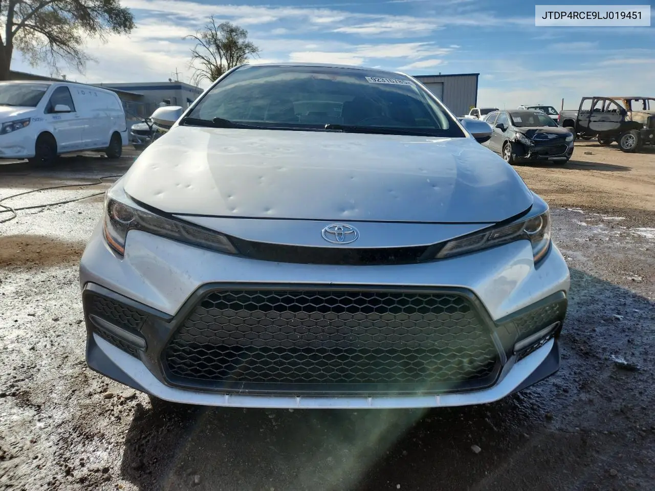 JTDP4RCE9LJ019451 2020 Toyota Corolla Se