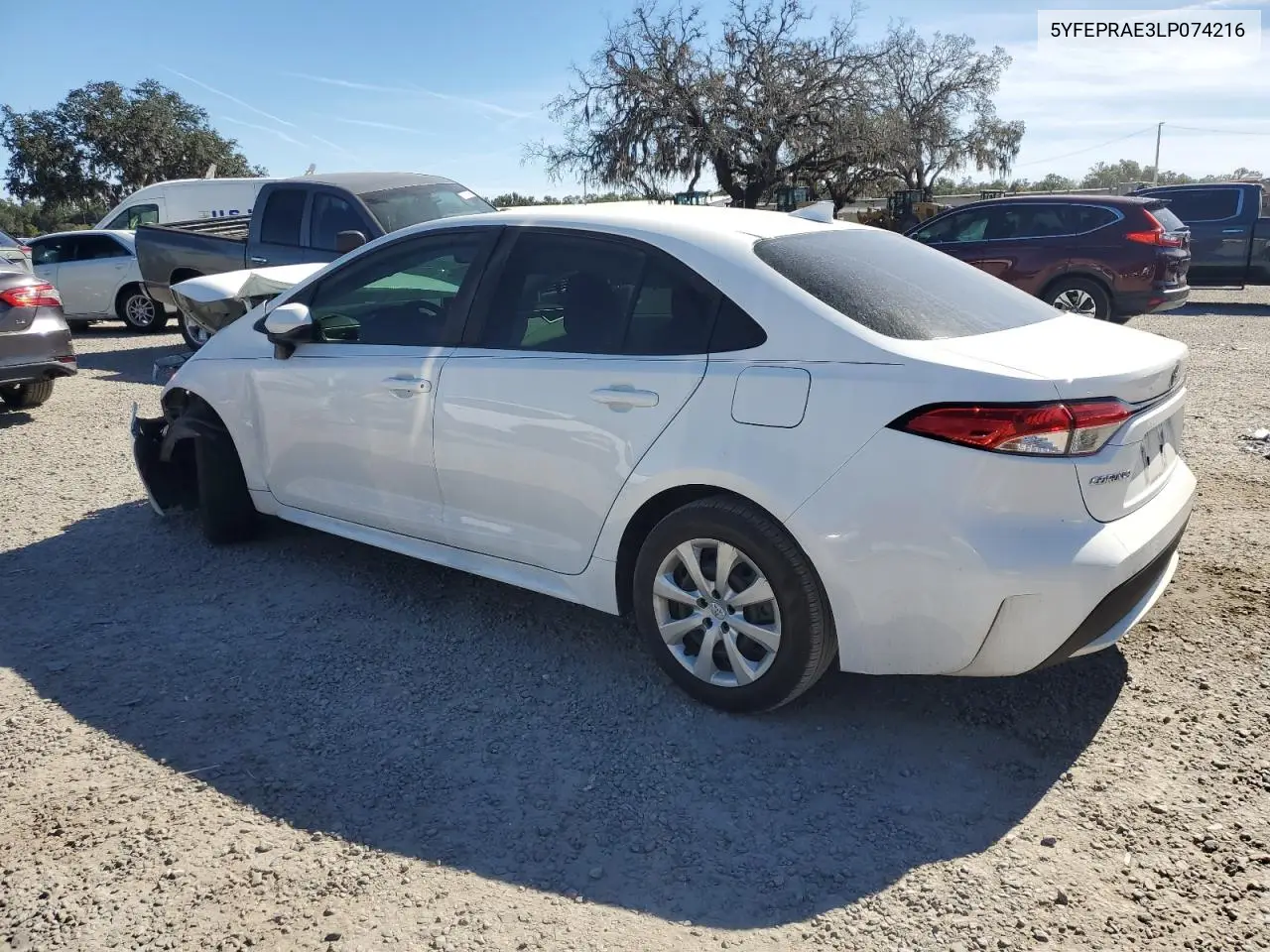 5YFEPRAE3LP074216 2020 Toyota Corolla Le