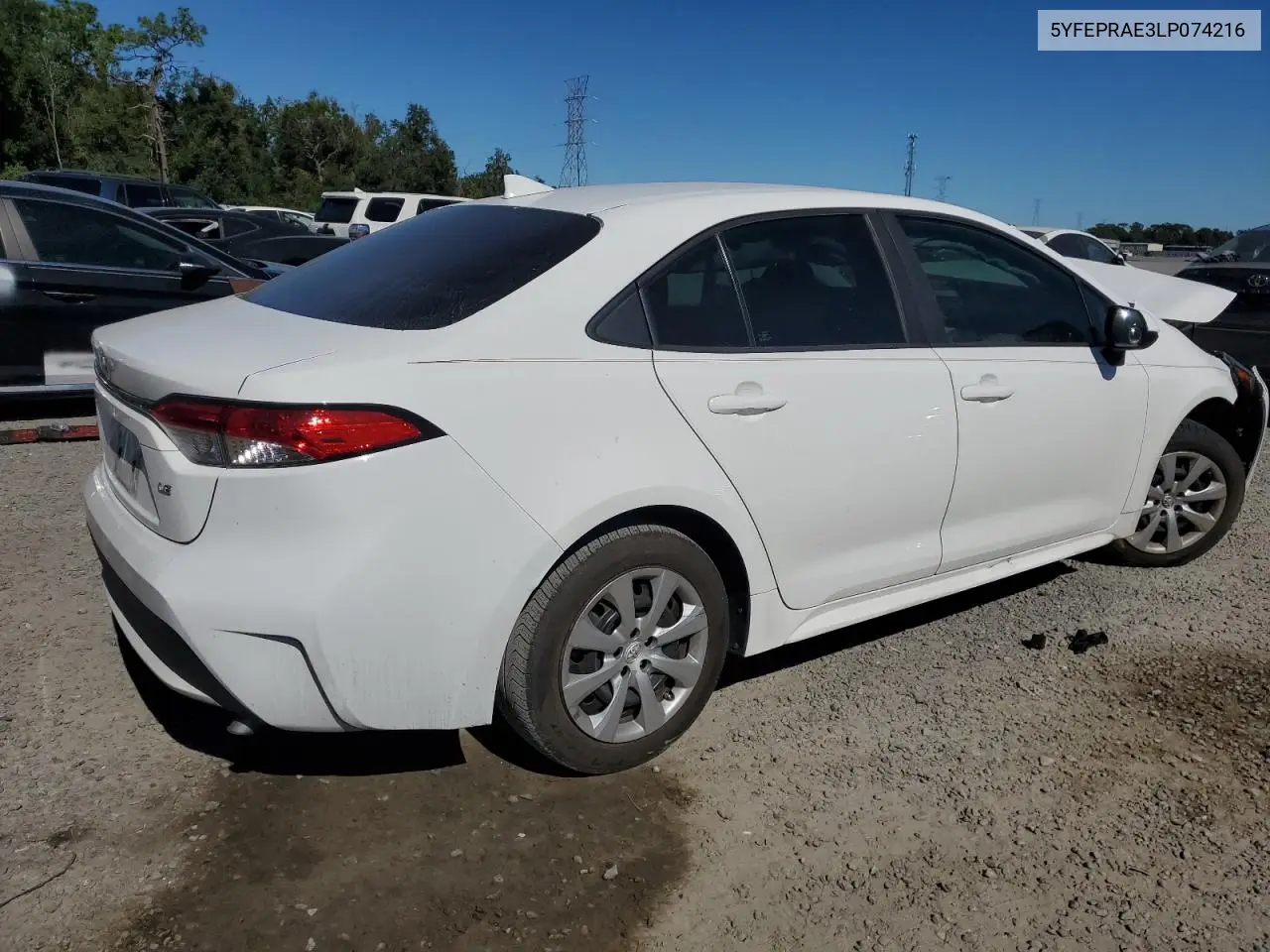5YFEPRAE3LP074216 2020 Toyota Corolla Le