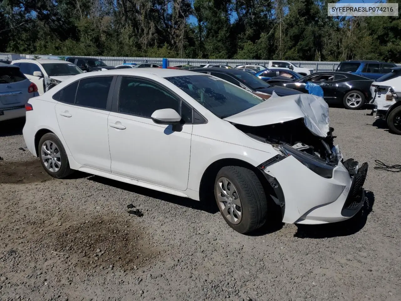 5YFEPRAE3LP074216 2020 Toyota Corolla Le