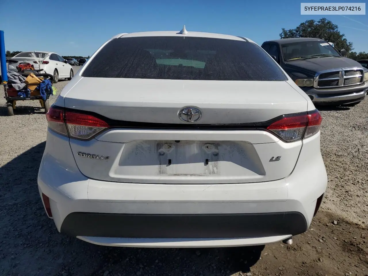 5YFEPRAE3LP074216 2020 Toyota Corolla Le