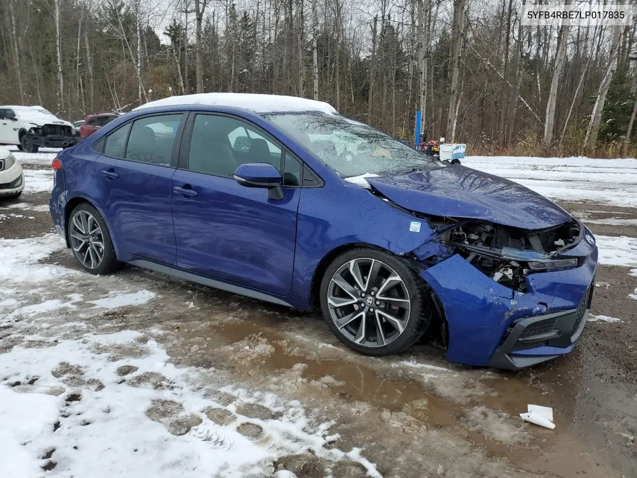 5YFB4RBE7LP017835 2020 Toyota Corolla Se