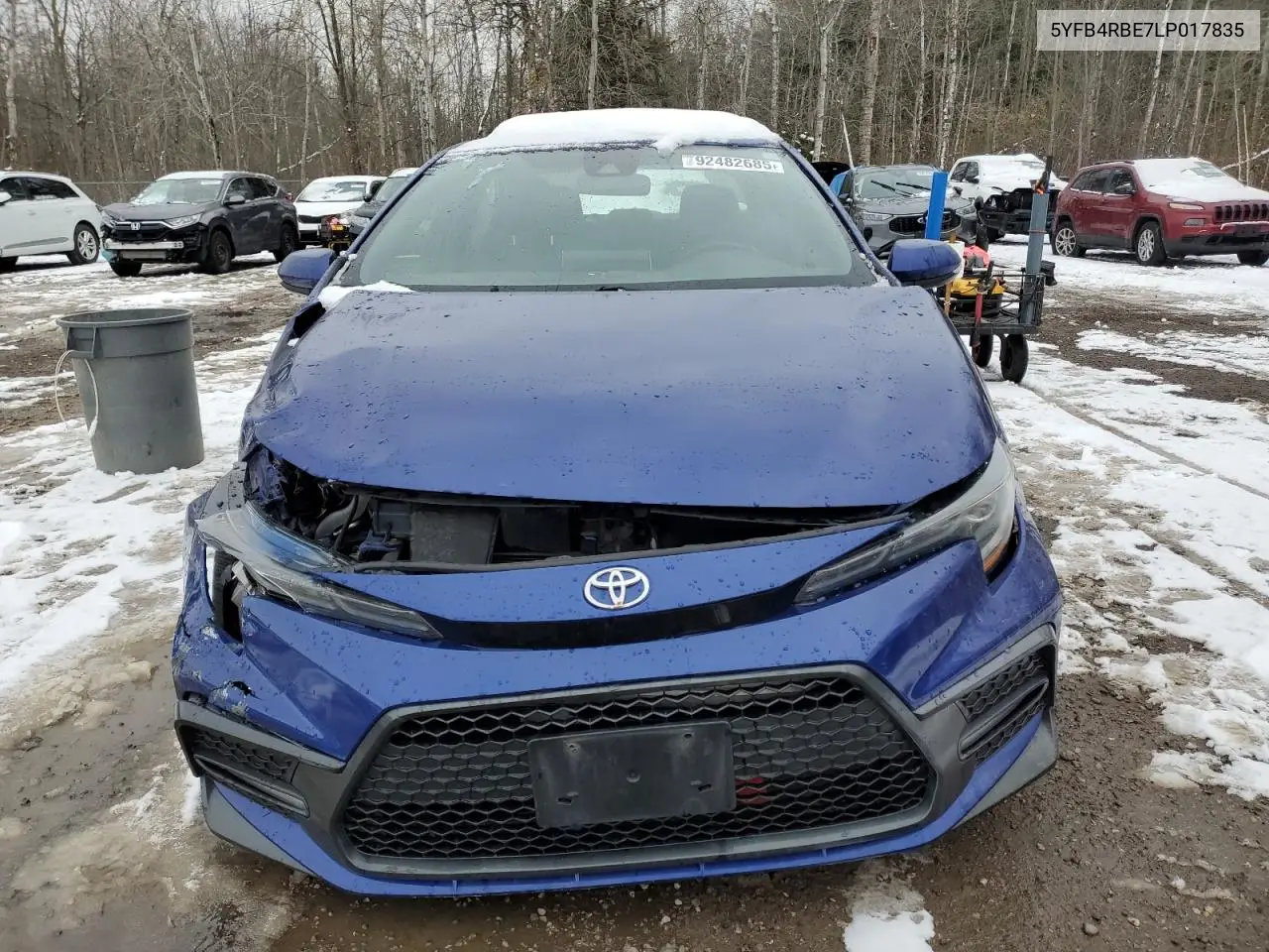 5YFB4RBE7LP017835 2020 Toyota Corolla Se