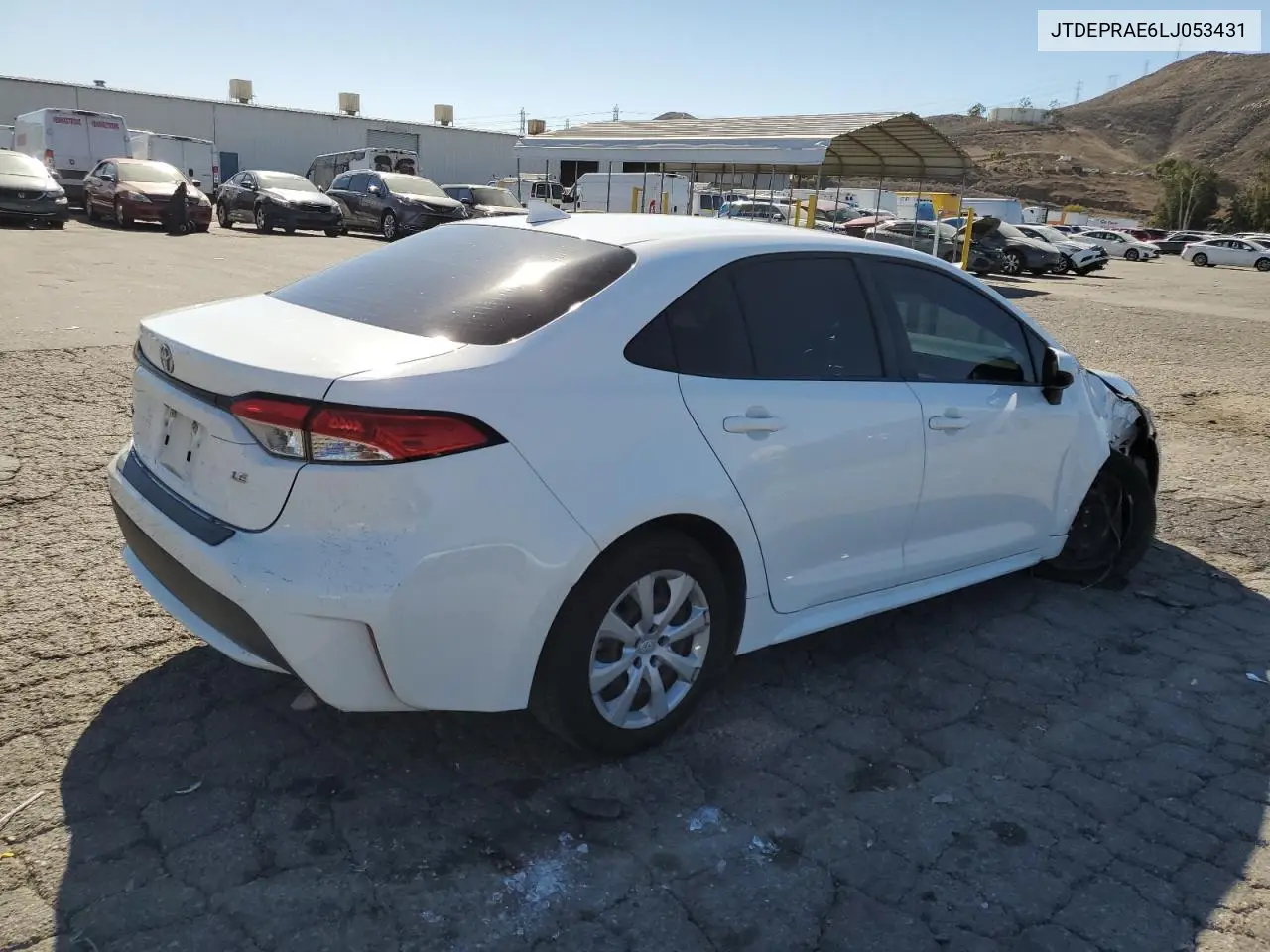 JTDEPRAE6LJ053431 2020 Toyota Corolla Le