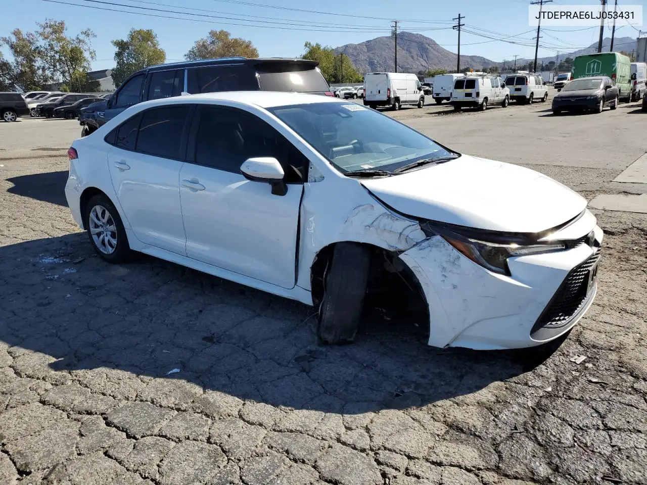 JTDEPRAE6LJ053431 2020 Toyota Corolla Le