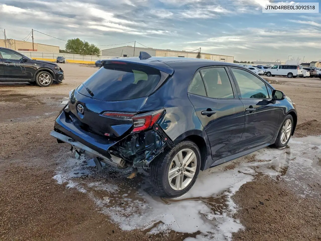 JTND4RBE0L3092518 2020 Toyota Corolla Se
