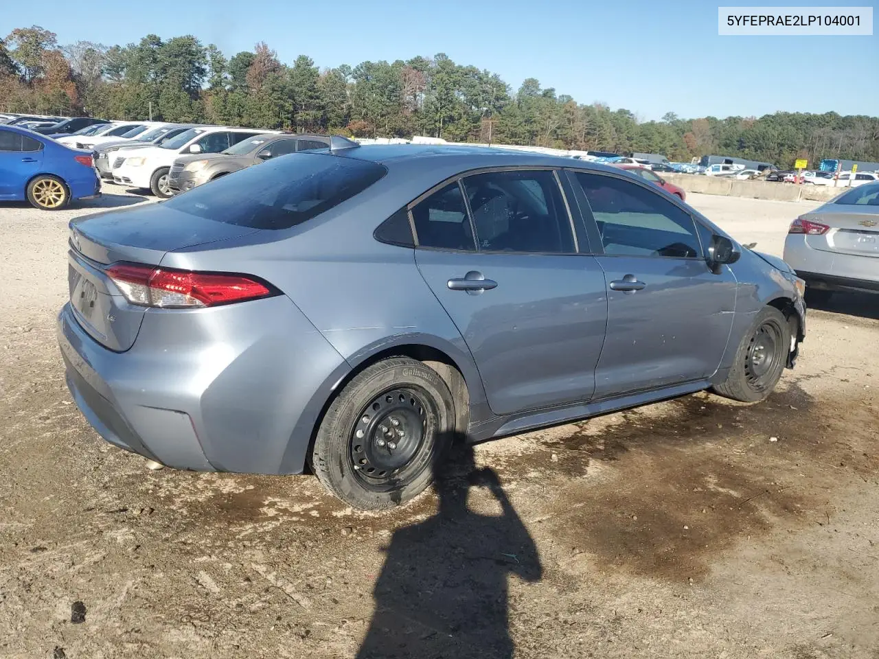 5YFEPRAE2LP104001 2020 Toyota Corolla Le