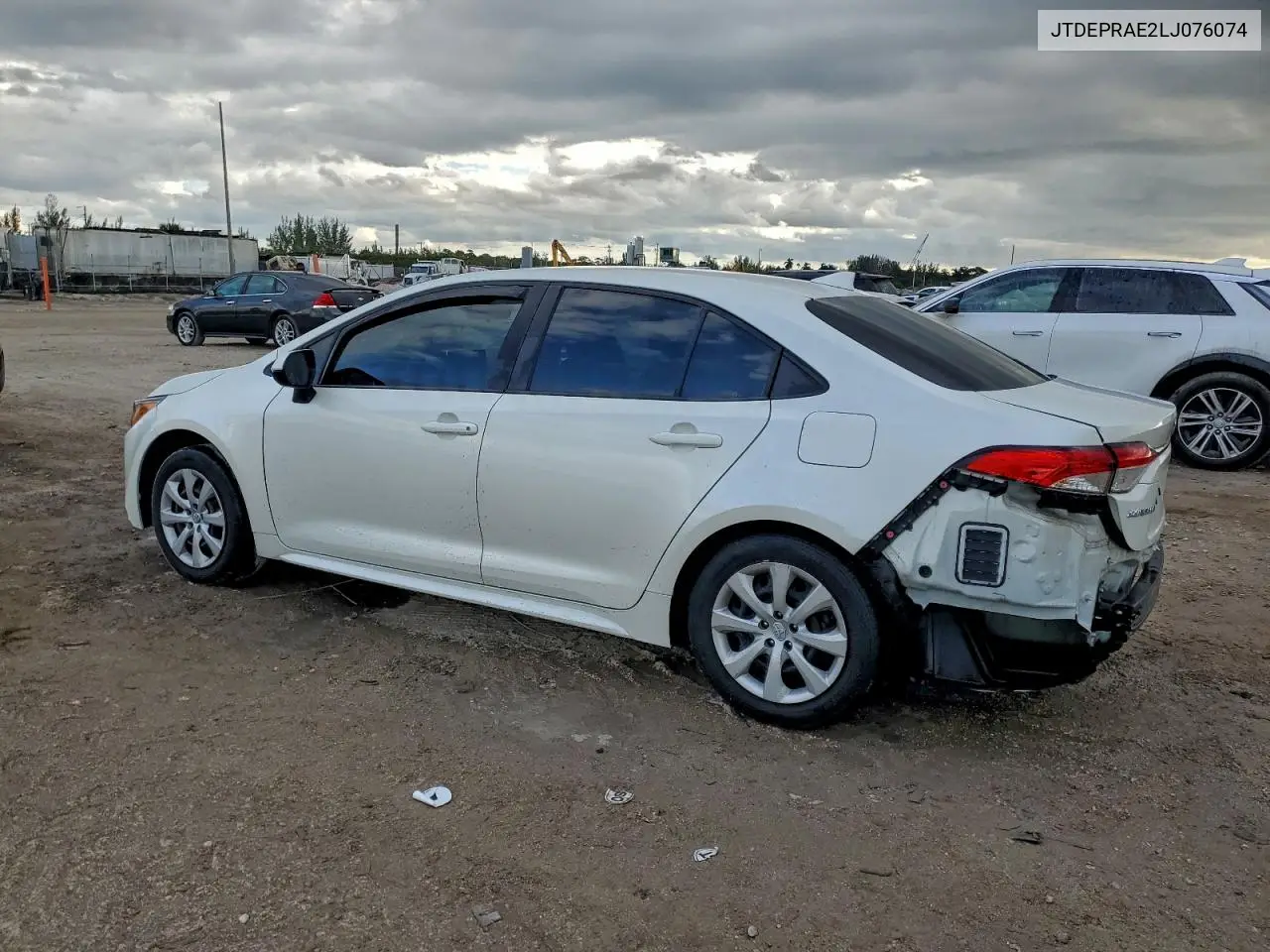 JTDEPRAE2LJ076074 2020 Toyota Corolla Le