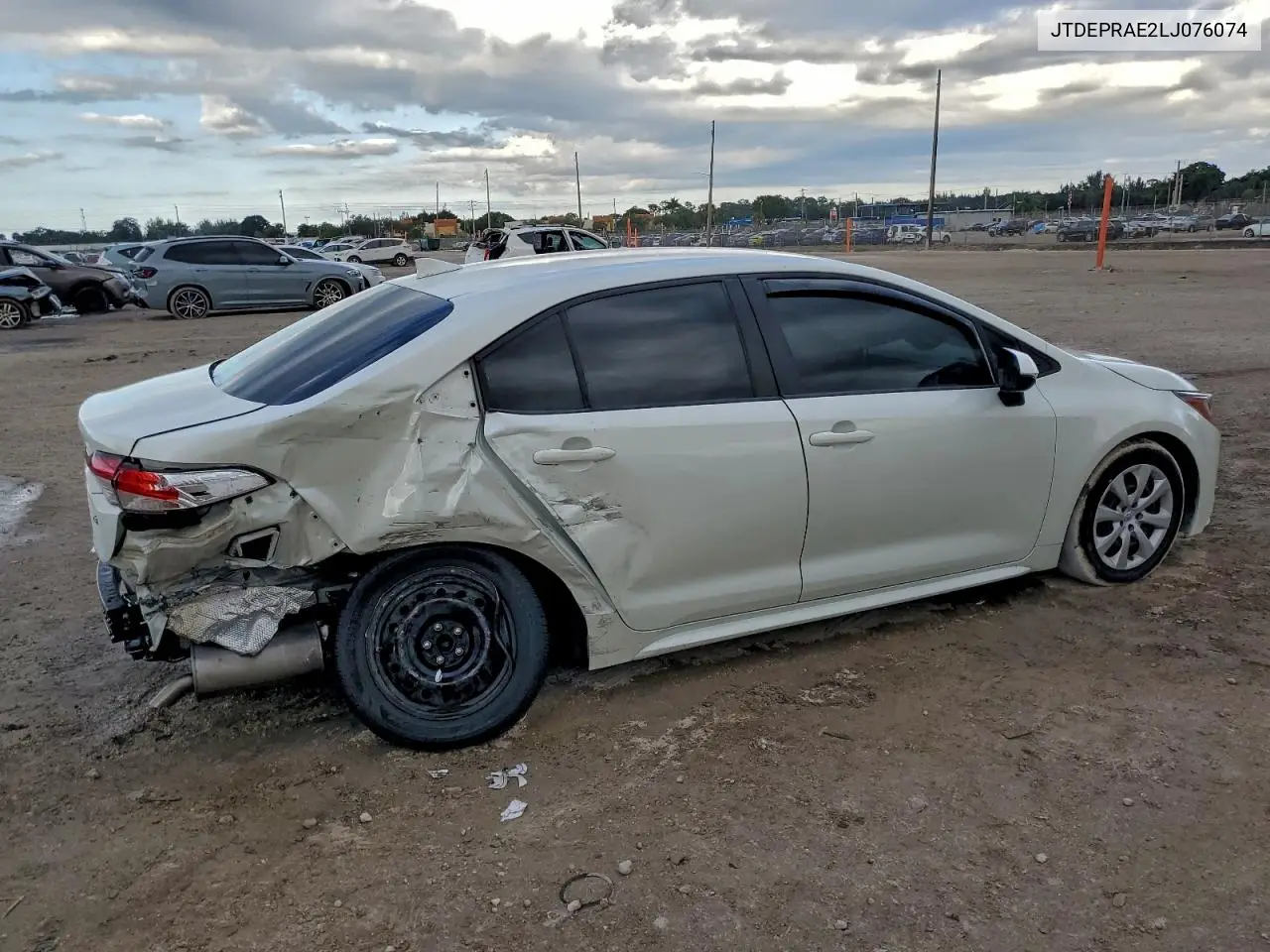 JTDEPRAE2LJ076074 2020 Toyota Corolla Le