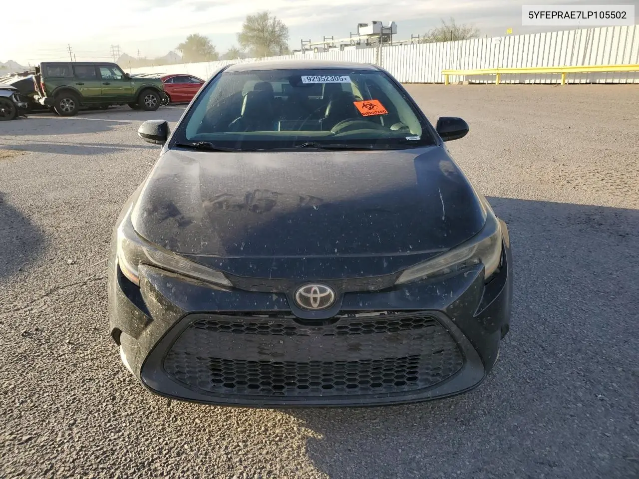 5YFEPRAE7LP105502 2020 Toyota Corolla Le