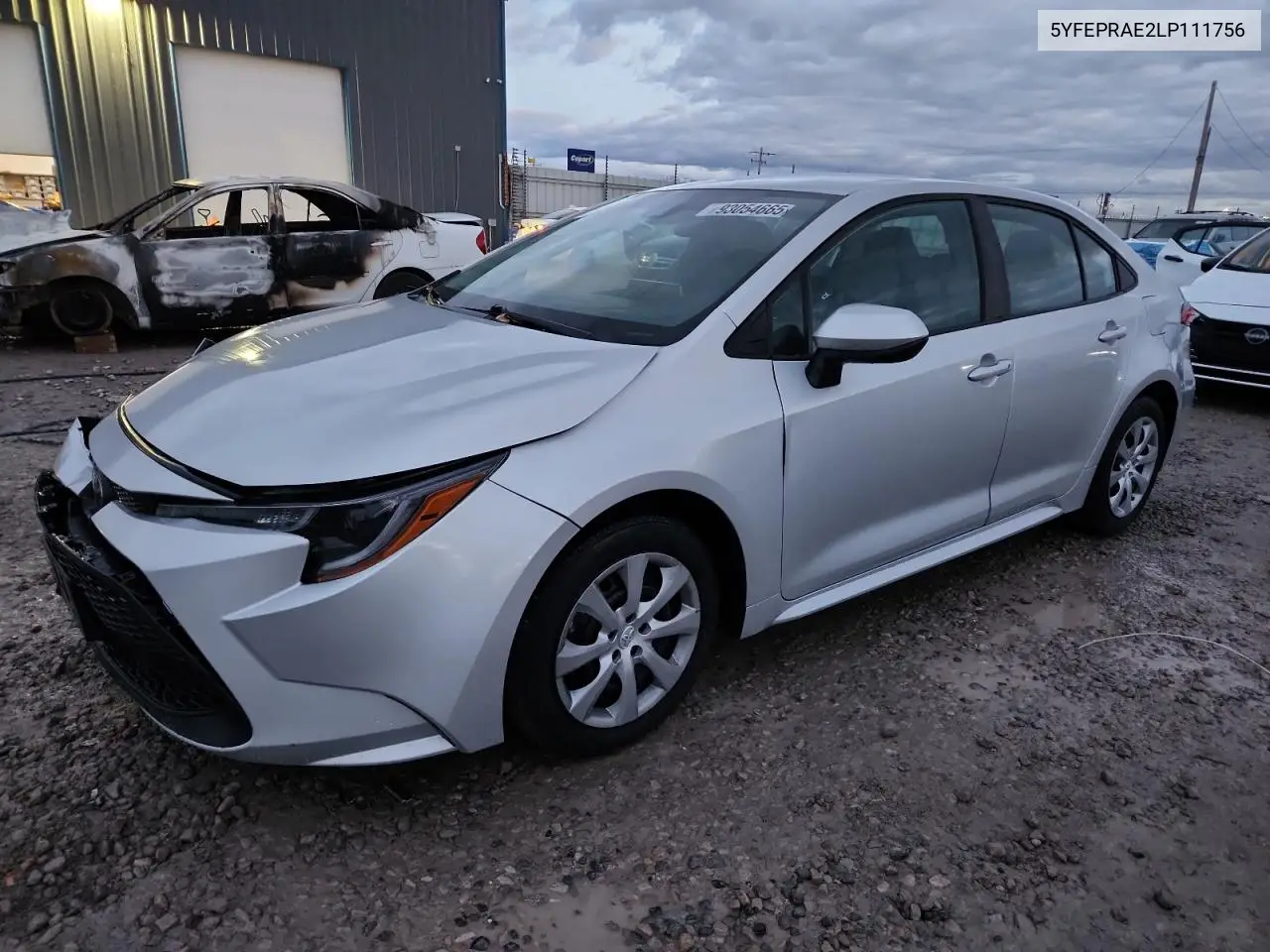 5YFEPRAE2LP111756 2020 Toyota Corolla Le