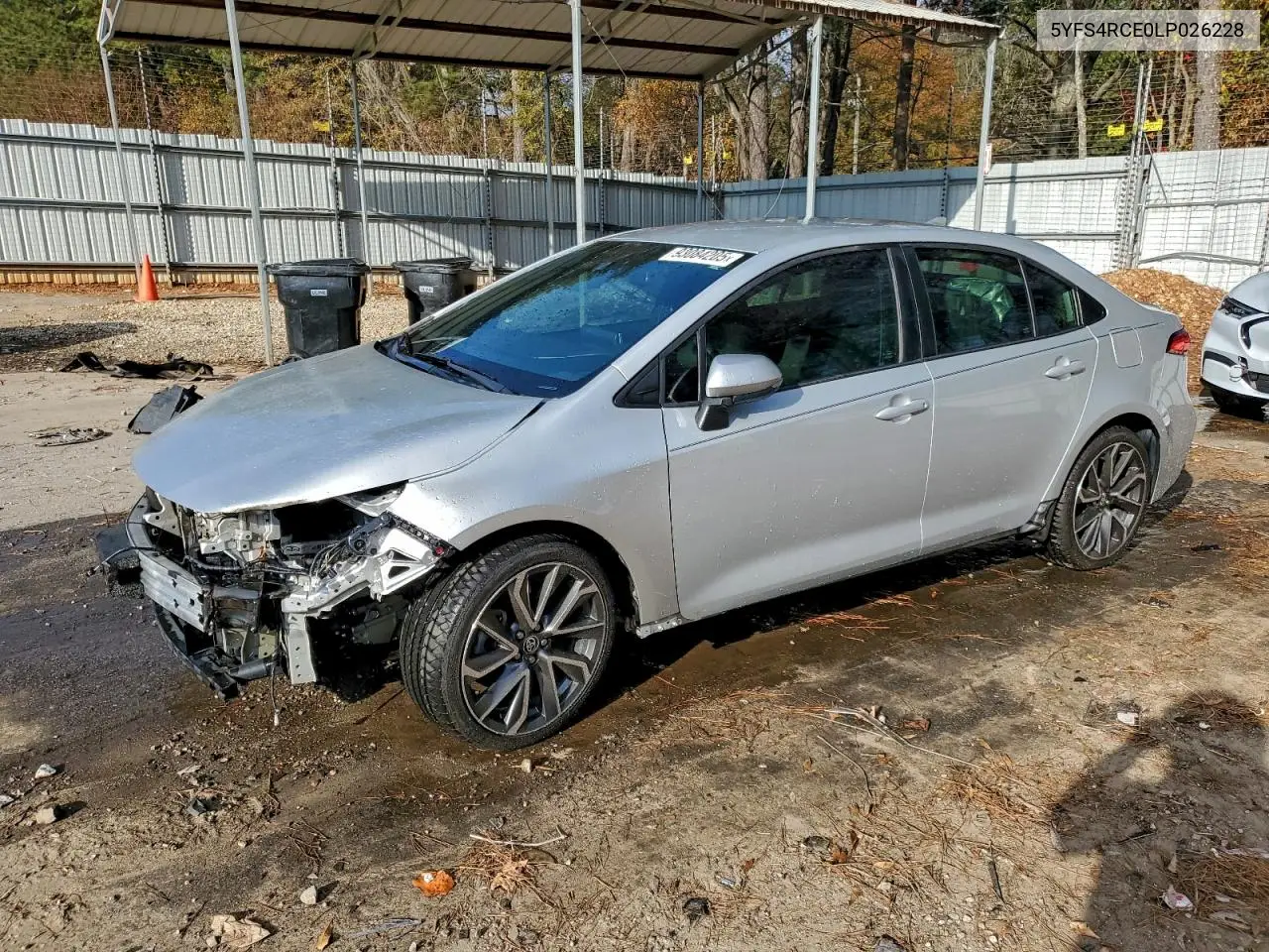 5YFS4RCE0LP026228 2020 Toyota Corolla Se