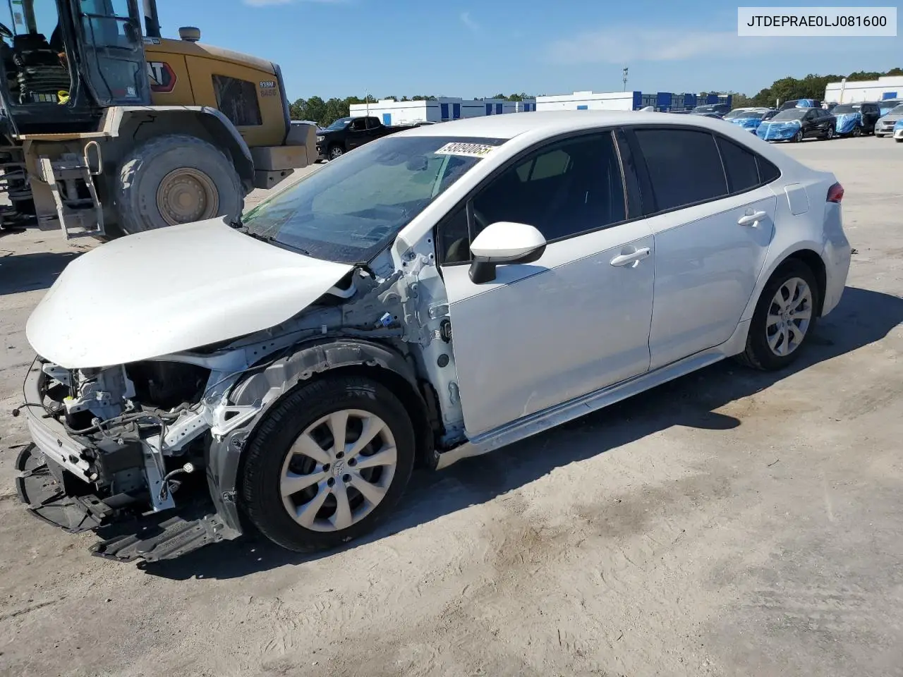 JTDEPRAE0LJ081600 2020 Toyota Corolla Le