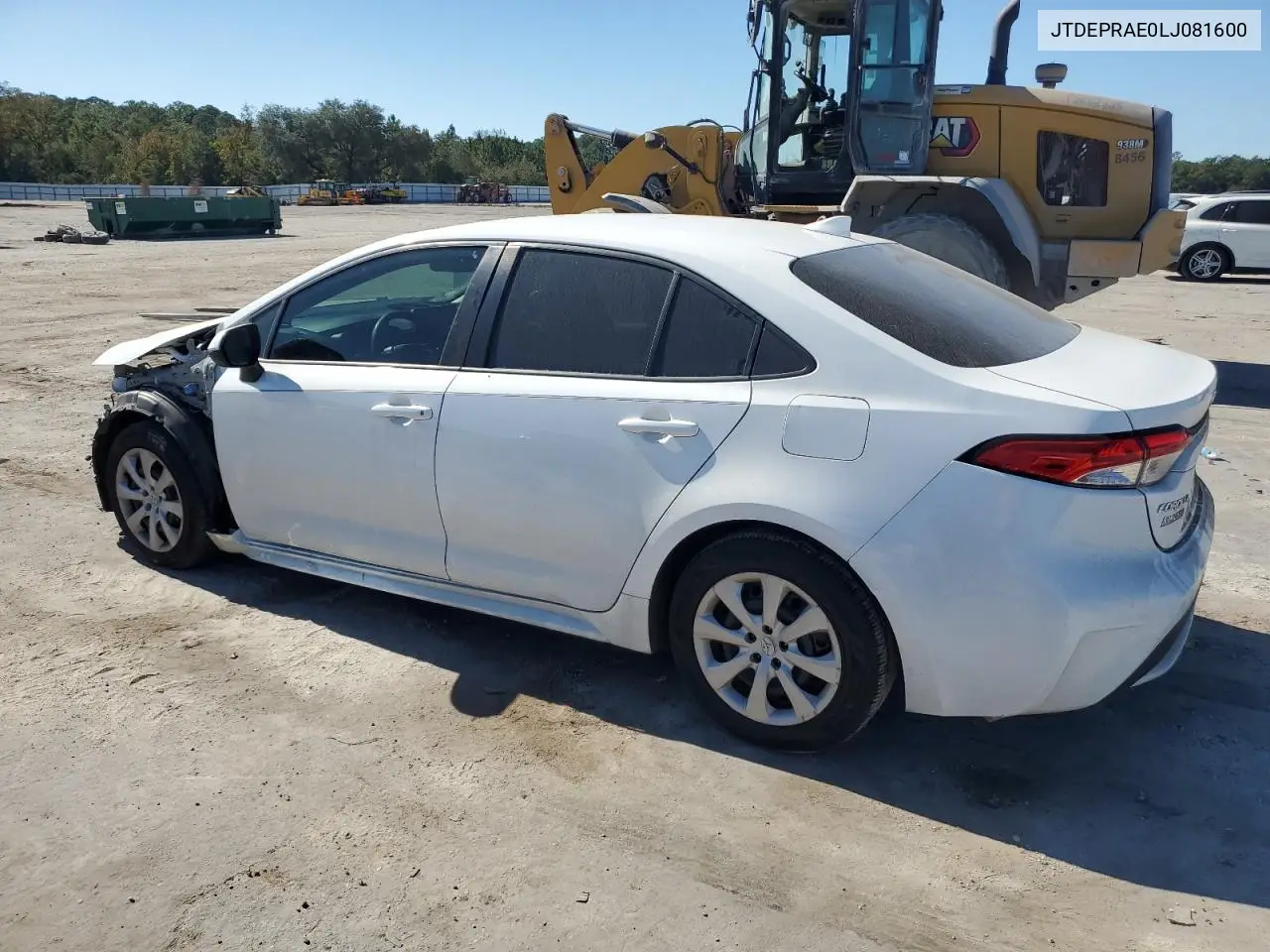 JTDEPRAE0LJ081600 2020 Toyota Corolla Le