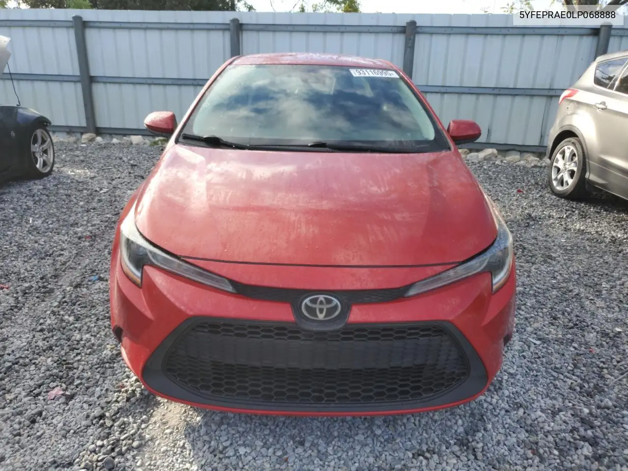 5YFEPRAE0LP068888 2020 Toyota Corolla Le