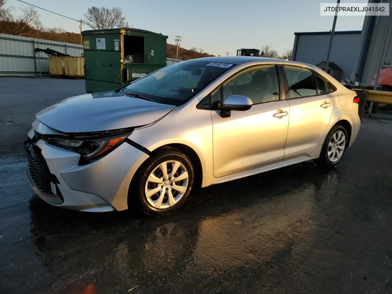JTDEPRAEXLJ041542 2020 Toyota Corolla Le