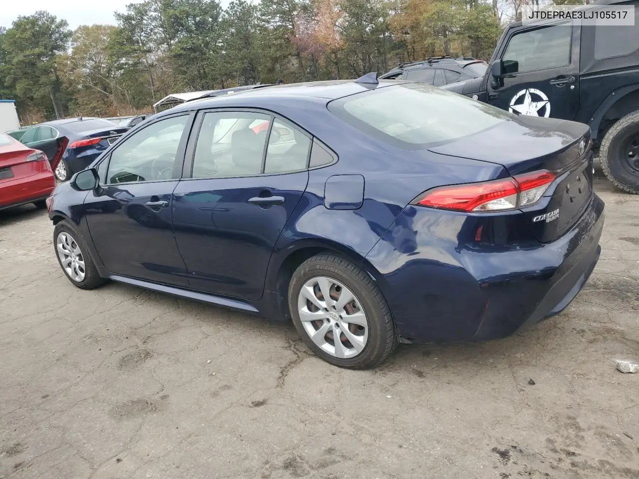 JTDEPRAE3LJ105517 2020 Toyota Corolla Le