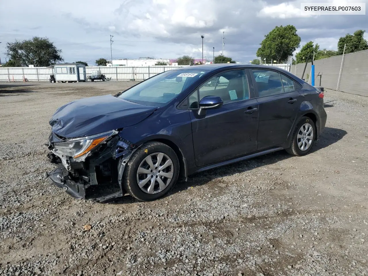 5YFEPRAE5LP007603 2020 Toyota Corolla Le