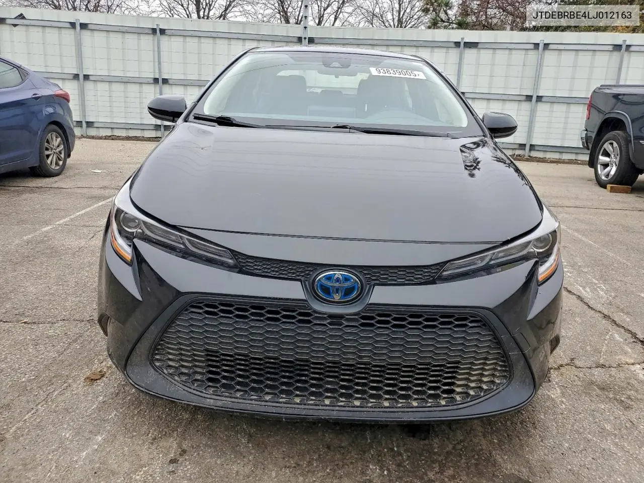 JTDEBRBE4LJ012163 2020 Toyota Corolla Le