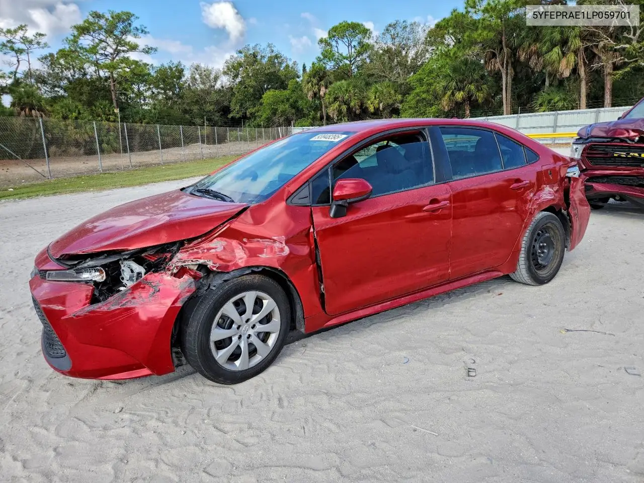 5YFEPRAE1LP059701 2020 Toyota Corolla Le
